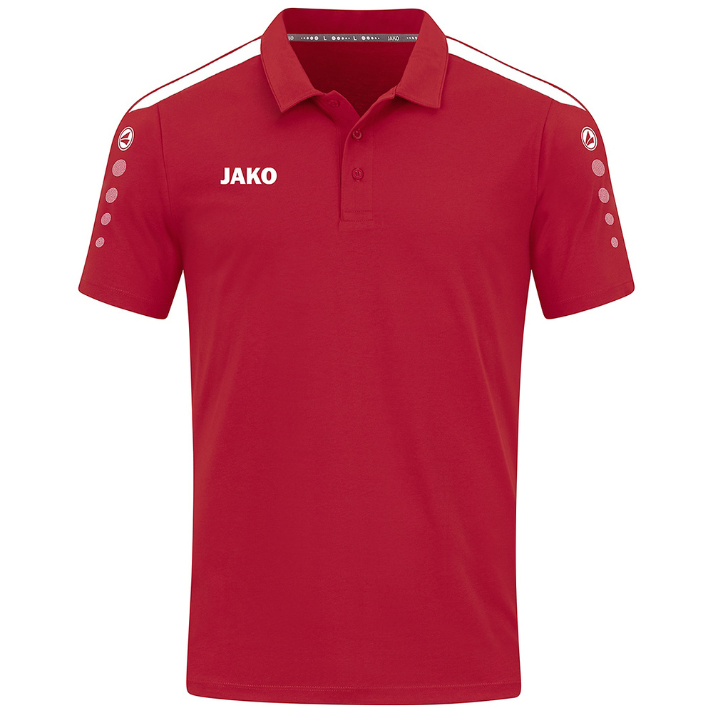 JAKO POWER POLO, RED-WHITE KIDS. 