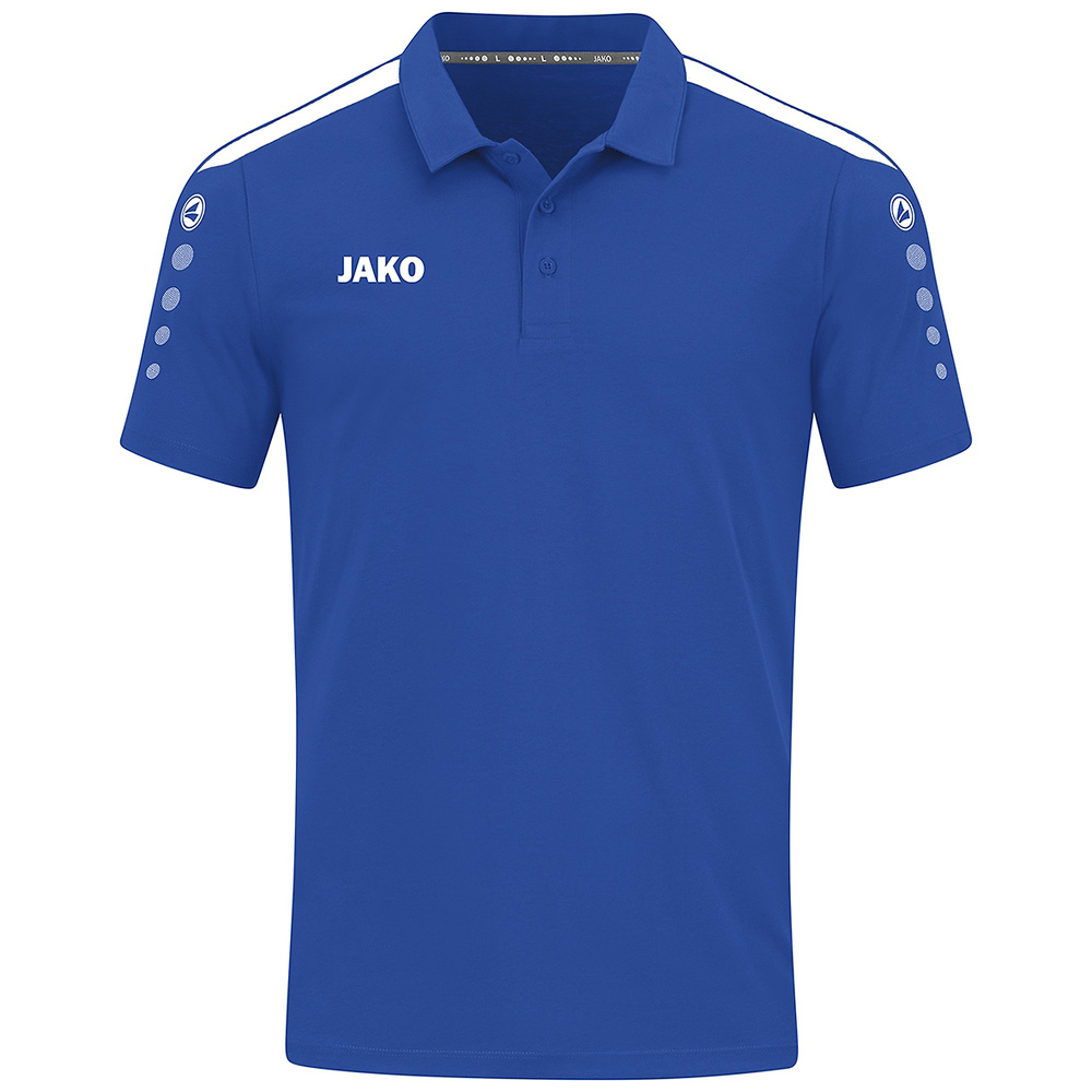 JAKO POWER POLO, ROYAL-WHITE WOMEN. 