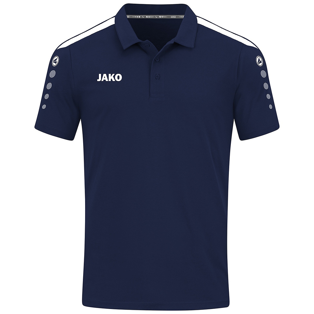 JAKO POWER POLO, SEABLUE-WHITE WOMEN. 