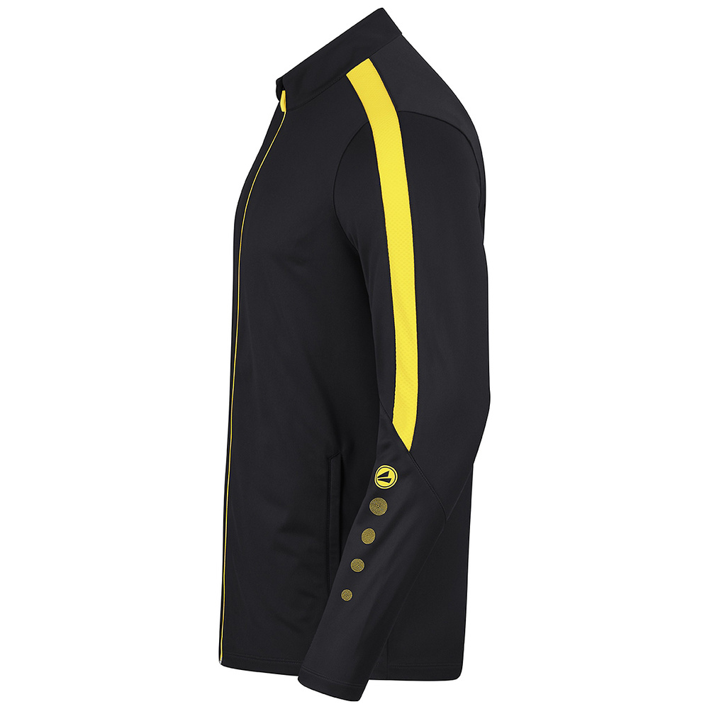 JAKO POWER POLYESTER JACKET, BLACK-CITRO MEN. 