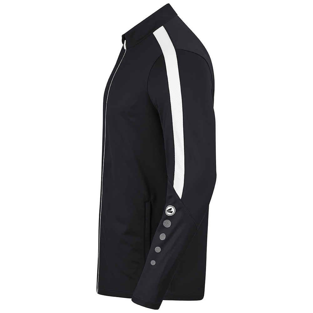 JAKO POWER POLYESTER JACKET, BLACK-WHITE MEN. 