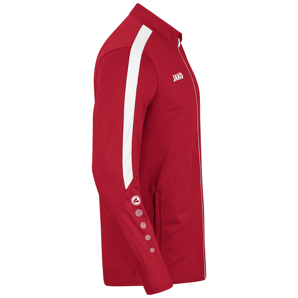 JAKO POWER POLYESTER JACKET, RED-WHITE KIDS. 