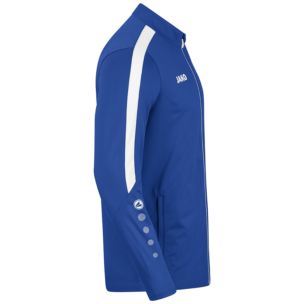 JAKO POWER POLYESTER JACKET, ROYAL-WHITE KIDS. 