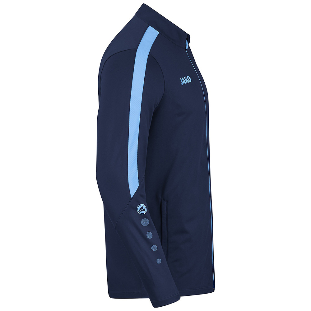 JAKO POWER POLYESTER JACKET, SEABLUE-SKY BLUE MEN. 