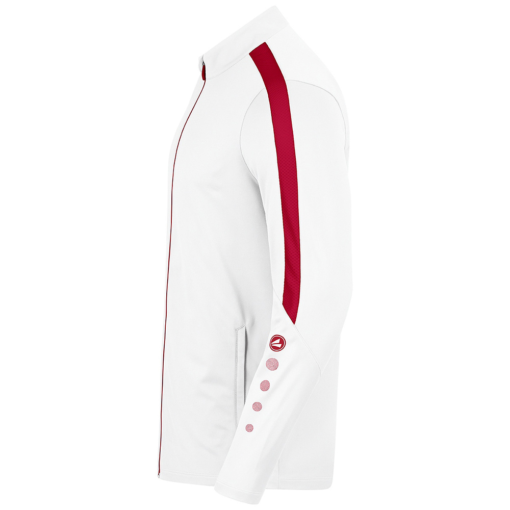 JAKO POWER POLYESTER JACKET, WHITE-RED MEN. 