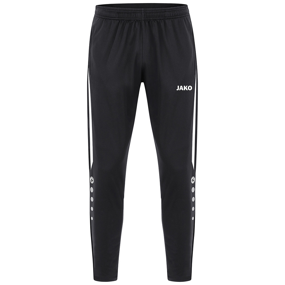 JAKO POWER POLYESTER TROUSERS, BLACK-WHITE KIDS. 