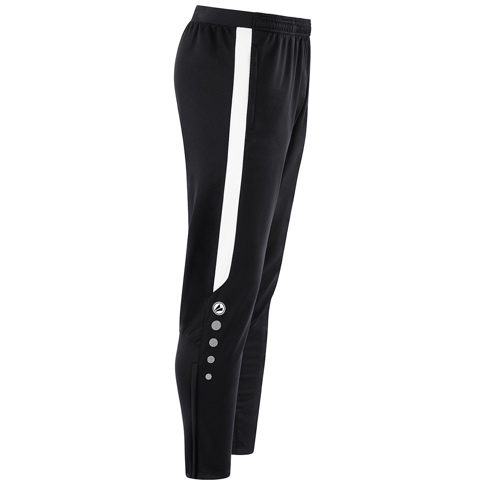 JAKO POWER POLYESTER TROUSERS, BLACK-WHITE KIDS. 