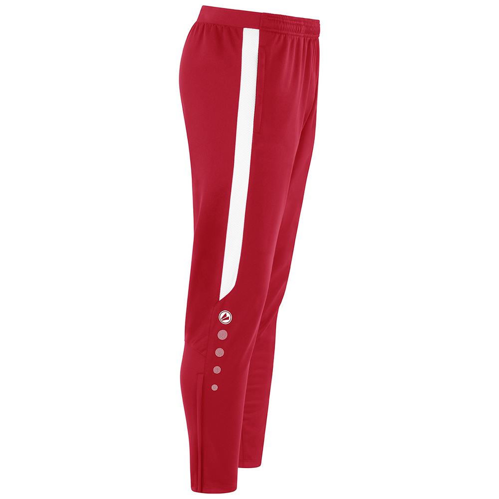 JAKO POWER POLYESTER TROUSERS, RED-WHITE MEN. 