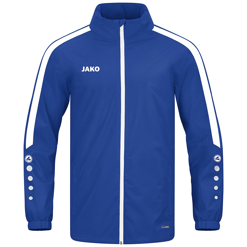 JAKO POWER RAIN JACKET, ROYAL-WHITE UNISEX. 