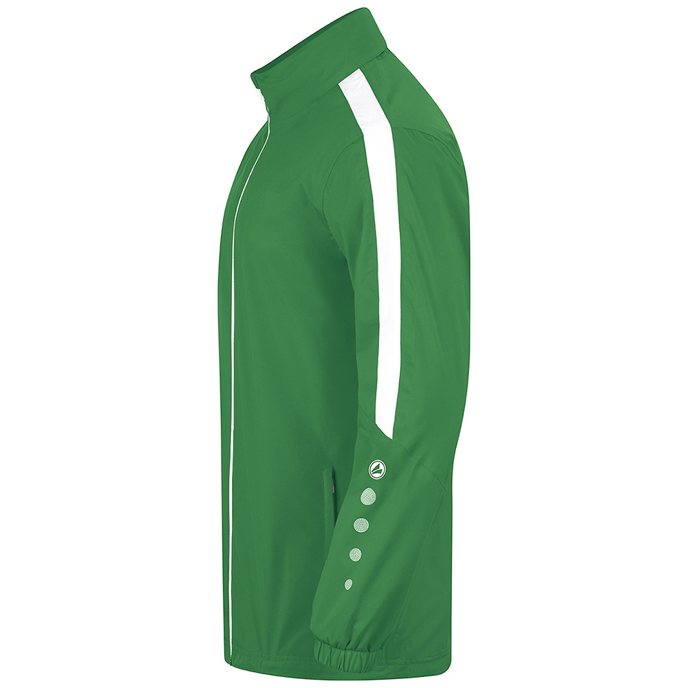 JAKO POWER RAIN JACKET, SPORT GREEN-WHITE KIDS. 