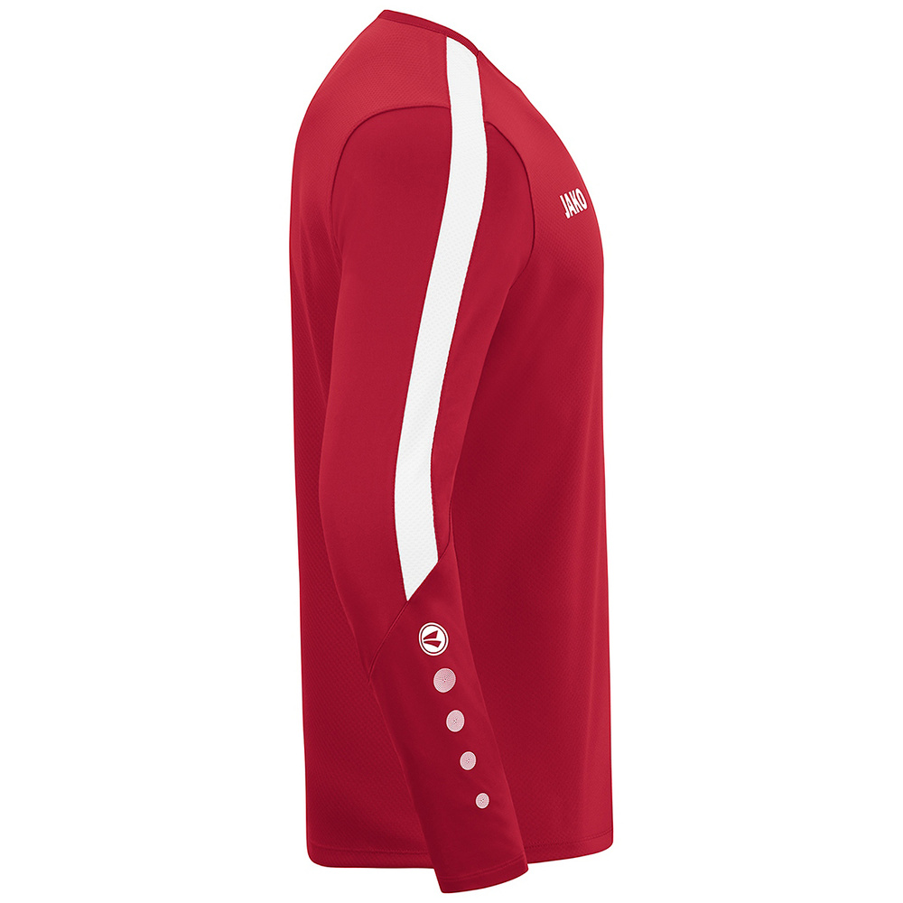 JAKO POWER SWEATER, RED-WHITE UNISEX. 