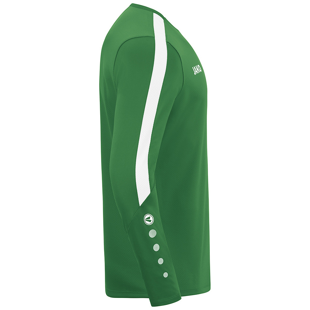 JAKO POWER SWEATER, SPORT GREEN-WHITE UNISEX. 