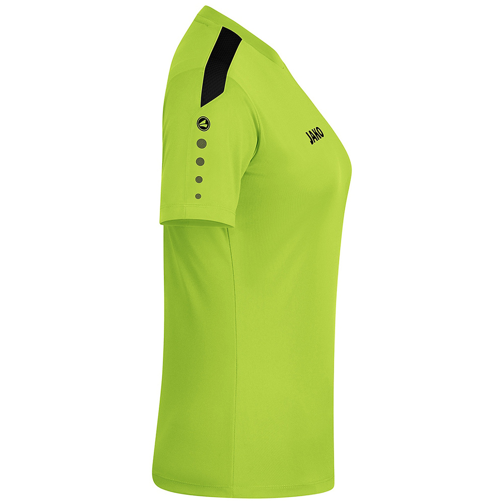 JAKO POWER T-SHIRT SHORT SLEEVE, NEON GREEN-WHITE WOMEN. 