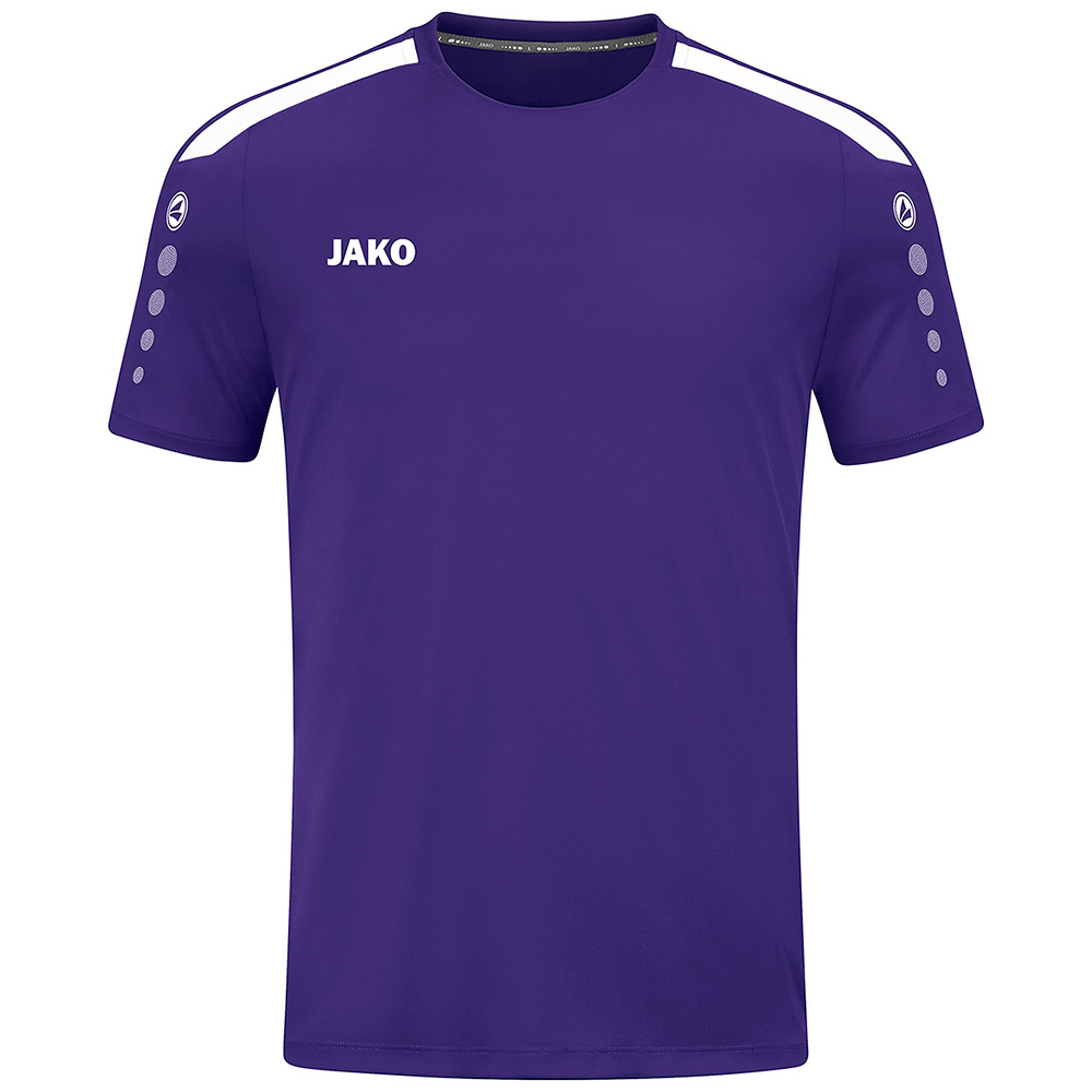 JAKO POWER T-SHIRT SHORT SLEEVE, PURPLE-WHITE MEN. 