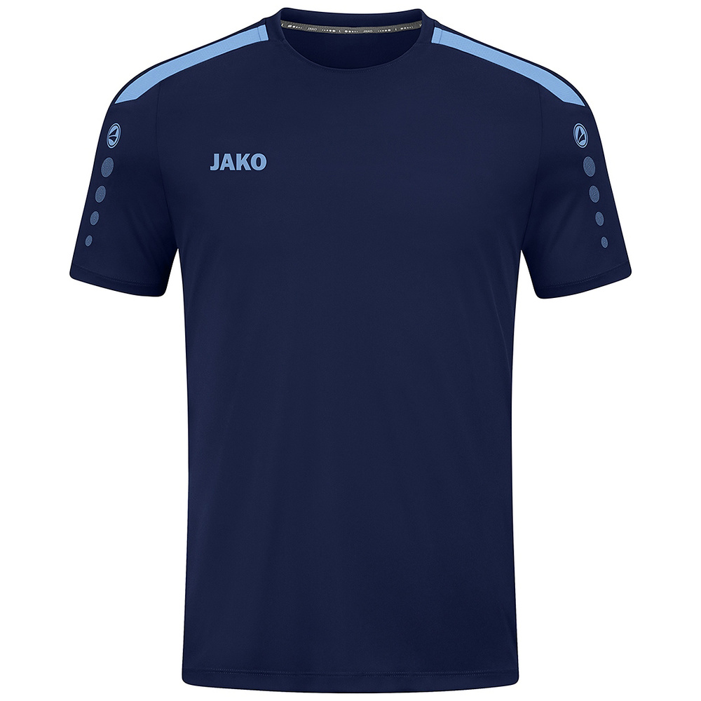 JAKO POWER T-SHIRT SHORT SLEEVE, SEABLUE-SKY BLUE MEN. 