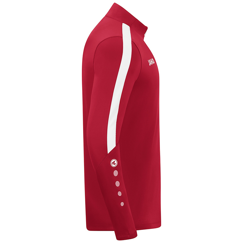 JAKO POWER ZIP TOP, RED-WHITE UNISEX. 