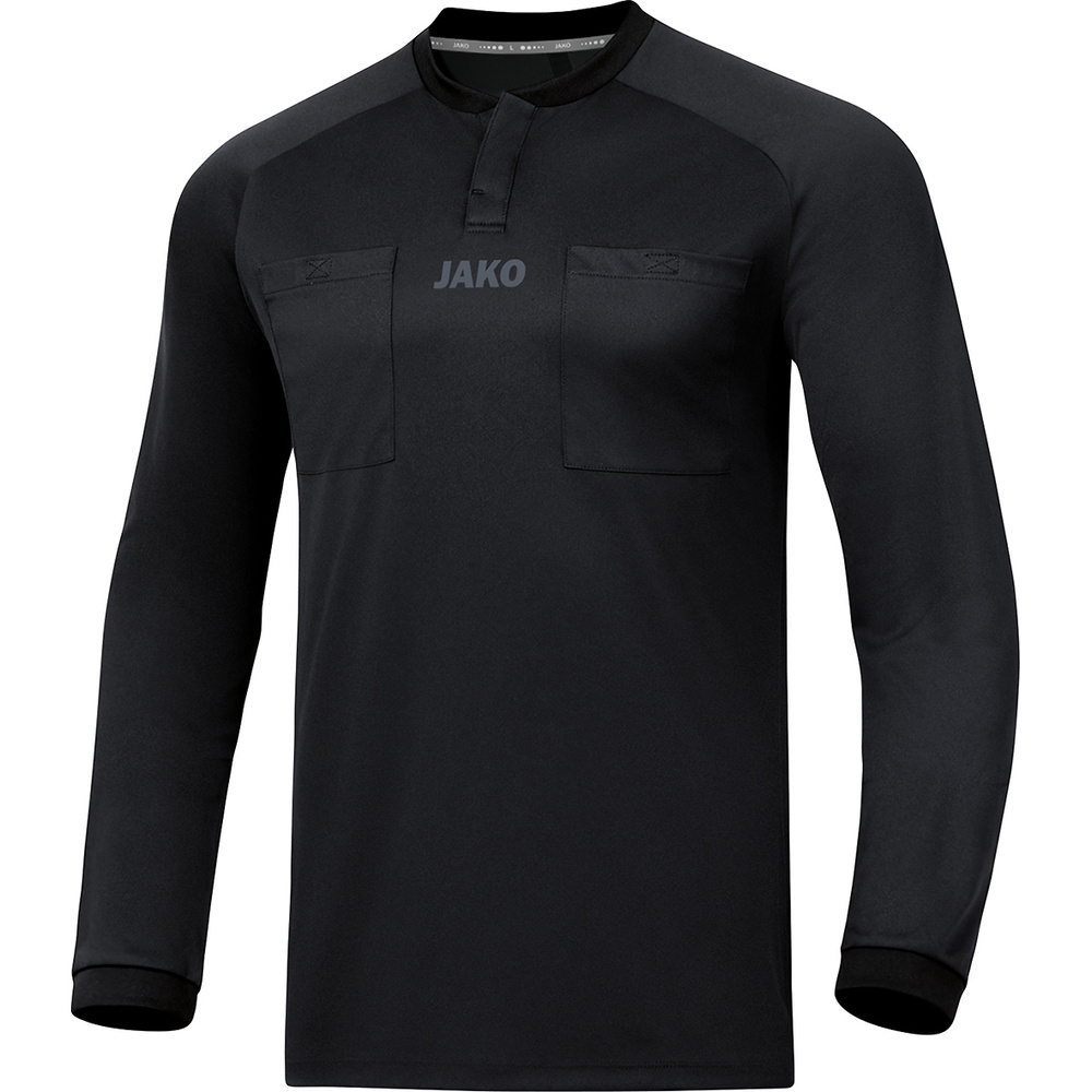 JAKO REFEREE JERSEY L/S, BLACK MEN. 