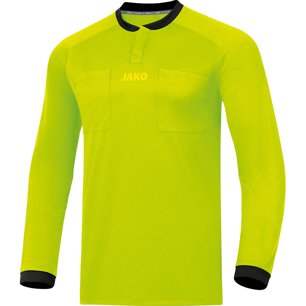 JAKO REFEREE JERSEY L/S, LEMON MEN. 