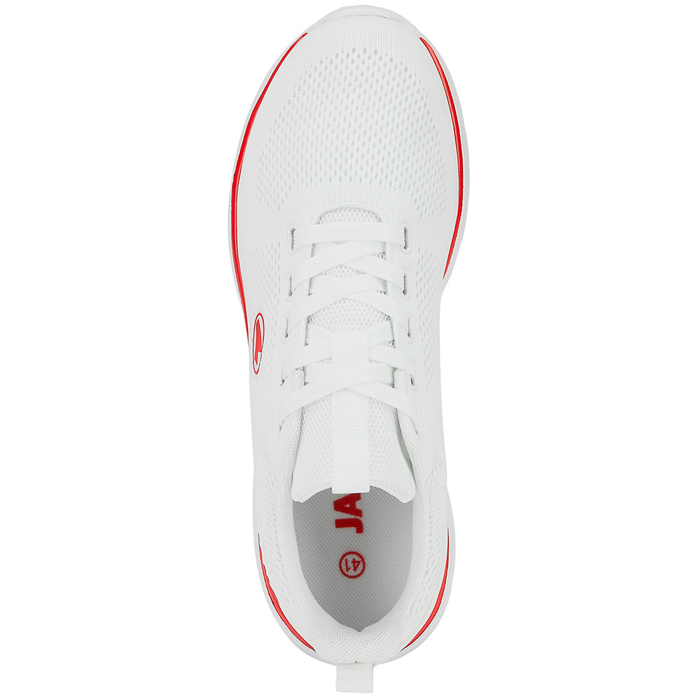 JAKO SNEAKERS TEAM MESH, WHITE-RED. 