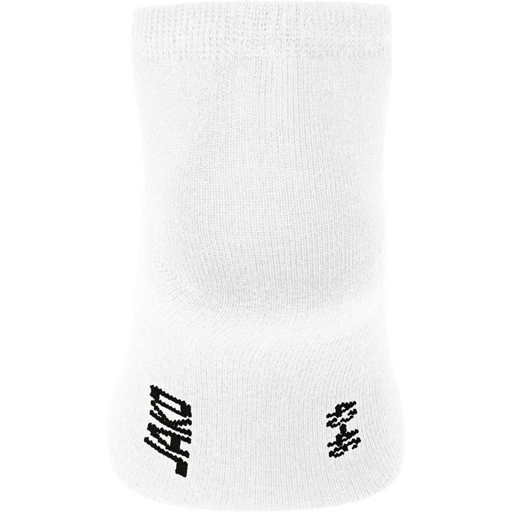 JAKO SOCK LINERS INVISIBLE 3-PACK, WHITE. 
