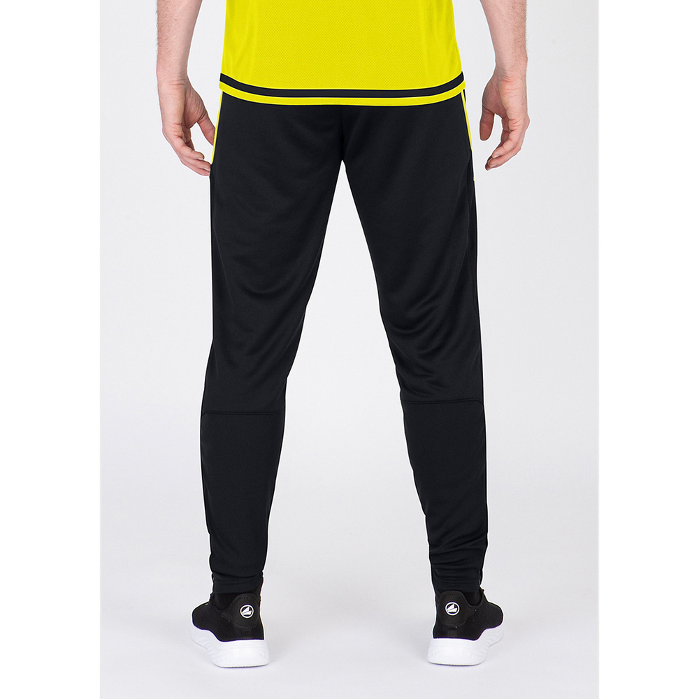 JAKO TRAINING TROUSERS ACTIVE BLACK-NEON YELLOW KIDS. 