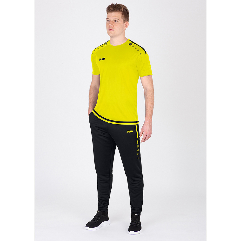 JAKO TRAINING TROUSERS ACTIVE BLACK-NEON YELLOW KIDS. 