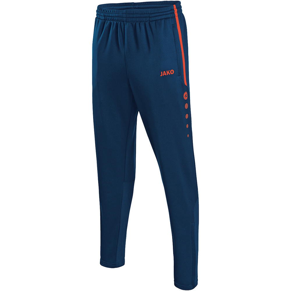 JAKO TRAINING TROUSERS ACTIVE NAVY-FLAME KIDS. 