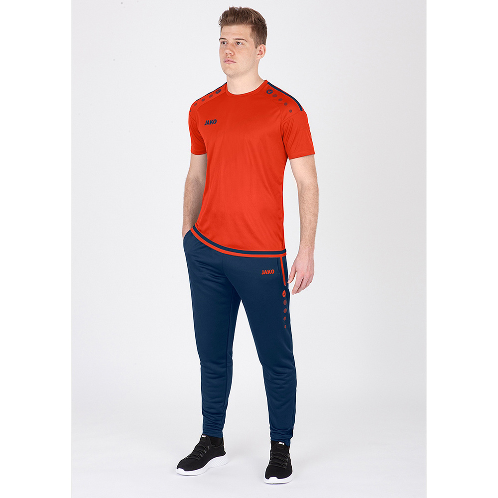 JAKO TRAINING TROUSERS ACTIVE NAVY-FLAME KIDS. 