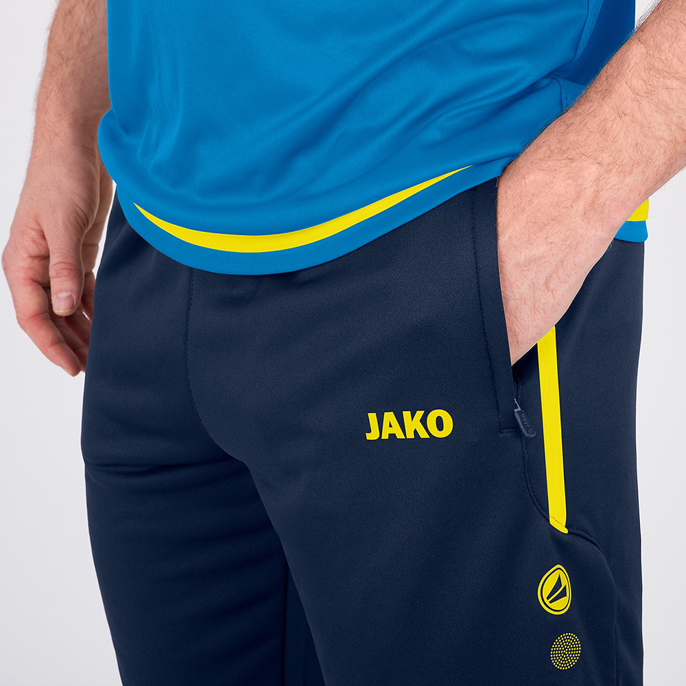 JAKO TRAINING TROUSERS ACTIVE SEABLUE-NEON YELLOW KIDS. 