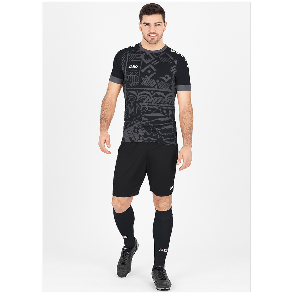 JAKO TRIKOT TROPICANA SHORT SLEEVE, BLACK-ANTHRACITE KIDS. 