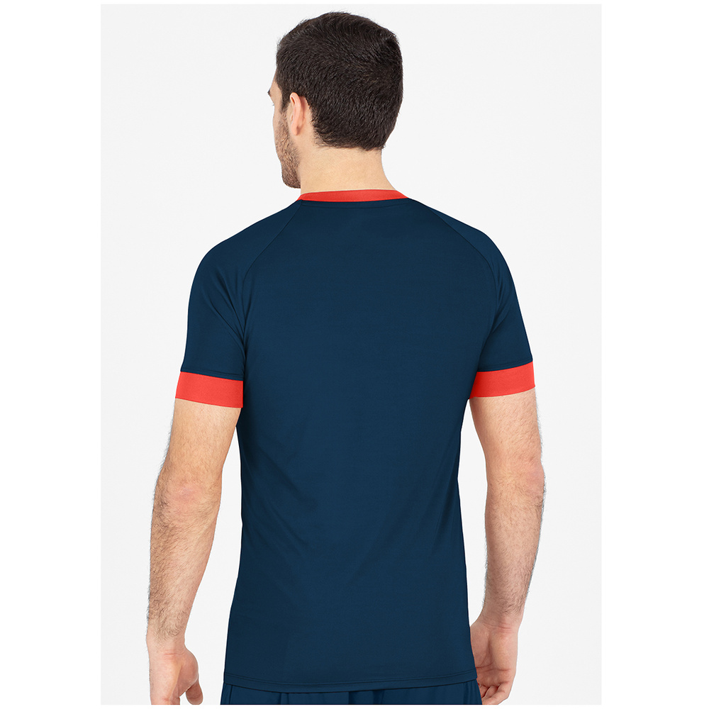 JAKO TRIKOT TROPICANA SHORT SLEEVE, NAVY-FLAME KIDS. 