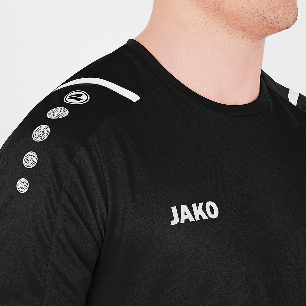 JERSEY JAKO CHALLENGE BLACK-WHITE KIDS. 