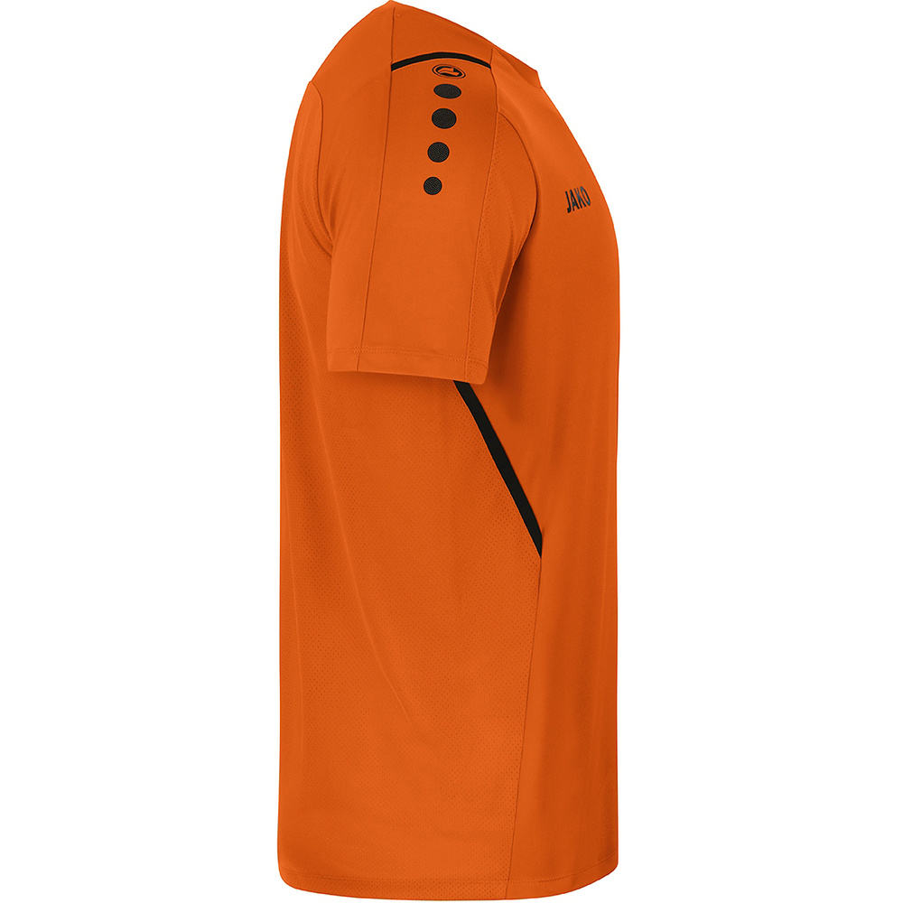 JERSEY JAKO CHALLENGE NEON ORANGE-BLACK KIDS. 