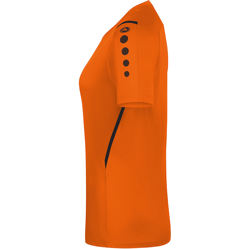 JERSEY JAKO CHALLENGE NEON ORANGE-BLACK WOMEN. 