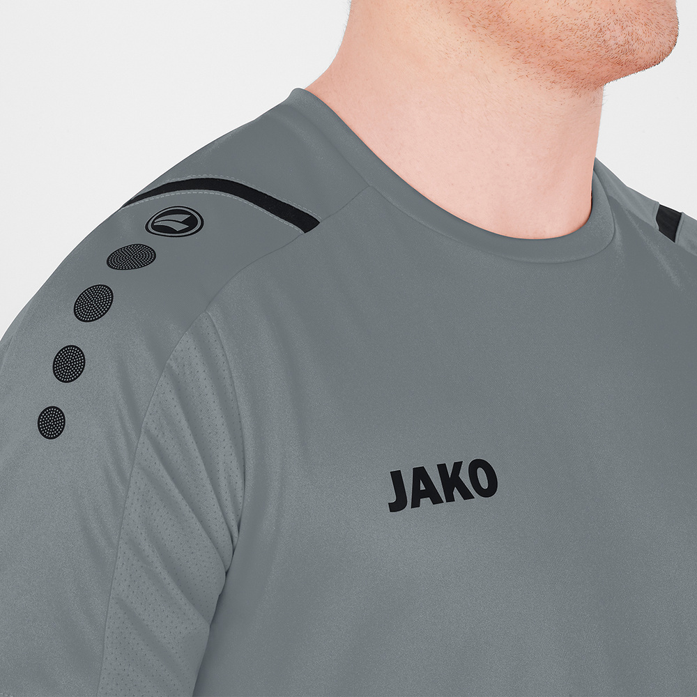 JERSEY JAKO CHALLENGE STONE GREY-BLACK KIDS. 