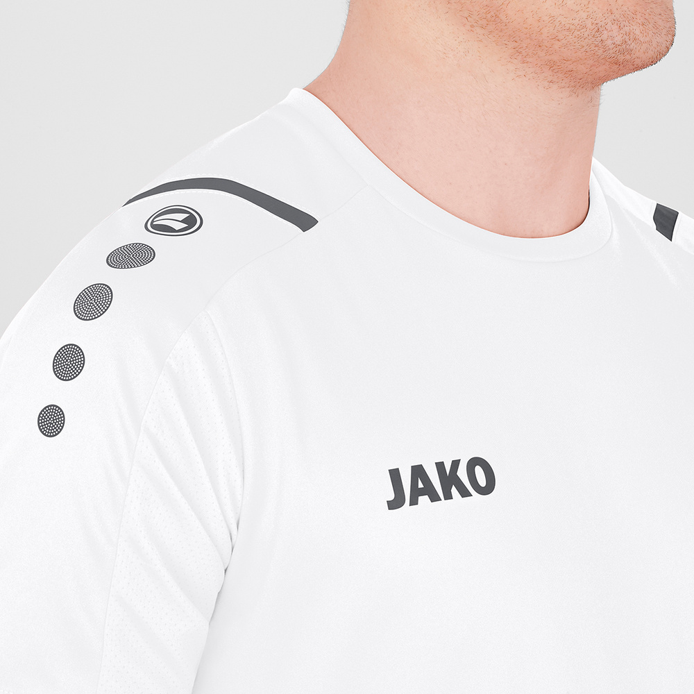 JERSEY JAKO CHALLENGE WHITE-LIGHT ANTHRACITE KIDS. 