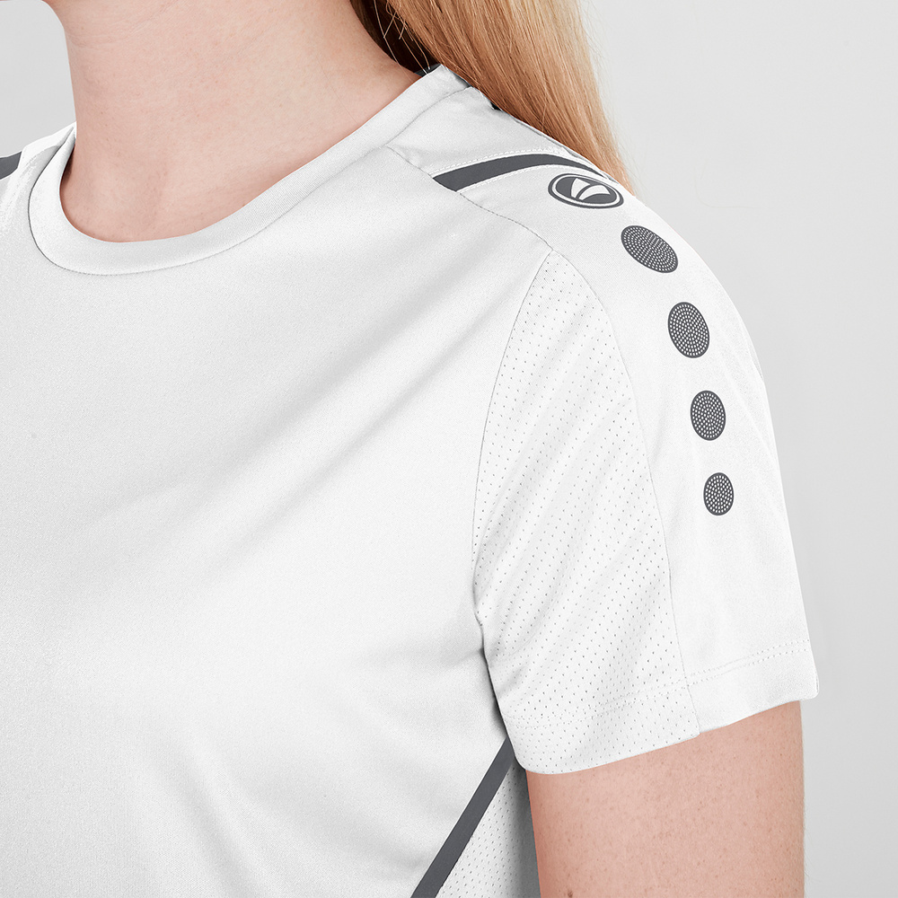 JERSEY JAKO CHALLENGE WHITE-LIGHT ANTHRACITE WOMEN. 