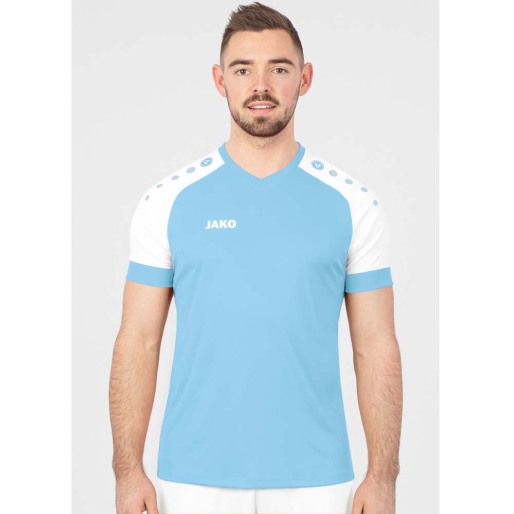 JERSEY JAKO CHAMP 2.0 SHORT SLEEVE, LIGHT BLUE-WHITE MEN. 