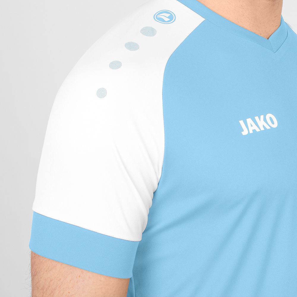 JERSEY JAKO CHAMP 2.0 SHORT SLEEVE, LIGHT BLUE-WHITE MEN. 