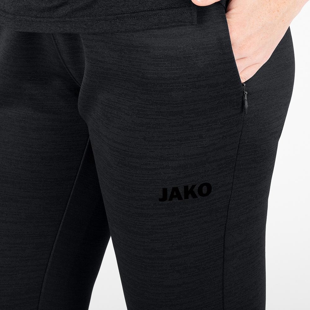 JOGGING TROUSERS JAKO CHALLENGE, BLACK MELANGE WOMEN. 