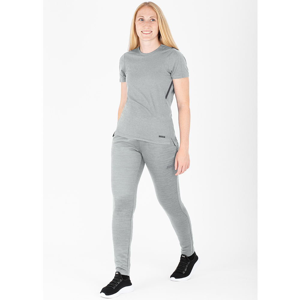 JOGGING TROUSERS JAKO CHALLENGE, LIGHT GREY MELANGE WOMEN. 