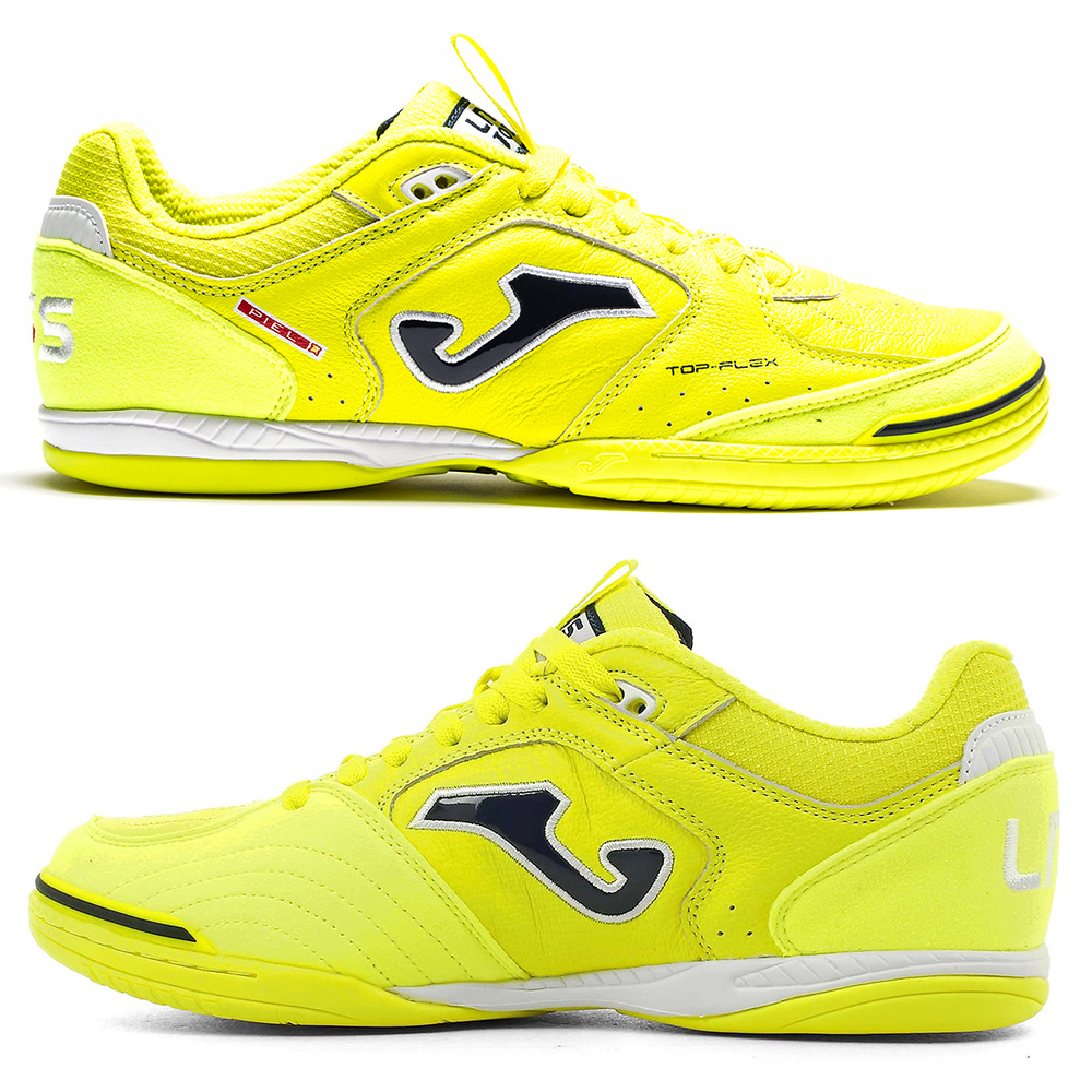 JOMA TOP FLEX LIGA SHOE, YELLOW INDOOR.