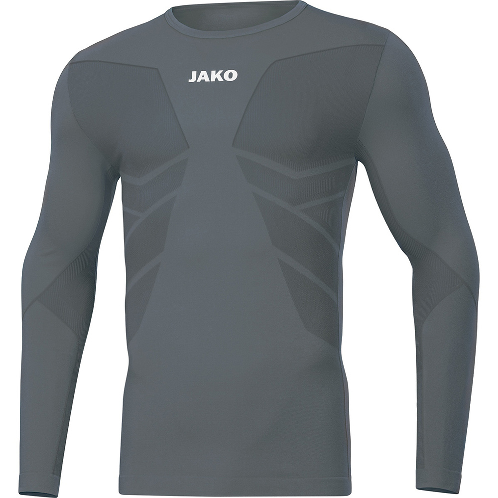 LONGSLEEVE JAKO COMFORT 2.0, STONE GREY KIDS. 