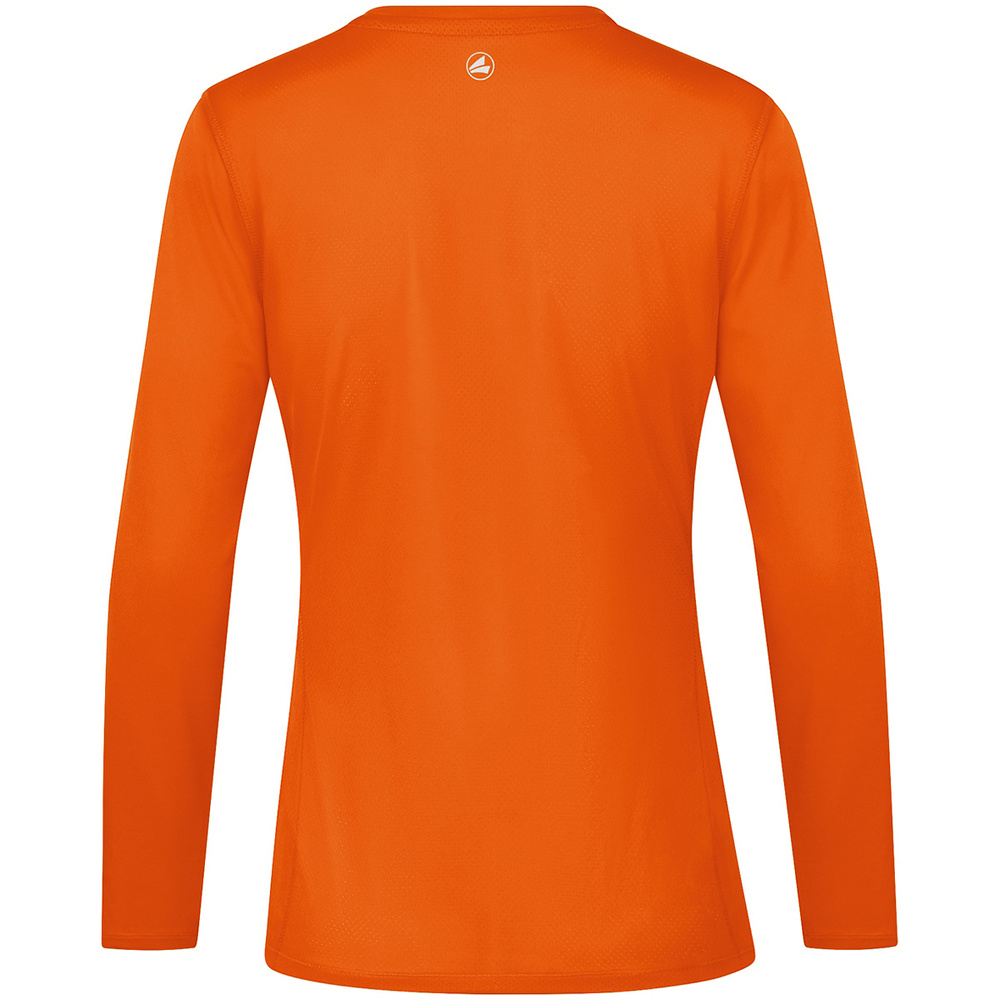 LONGSLEEVE JAKO RUN 2.0, NEON ORANGE WOMEN. 