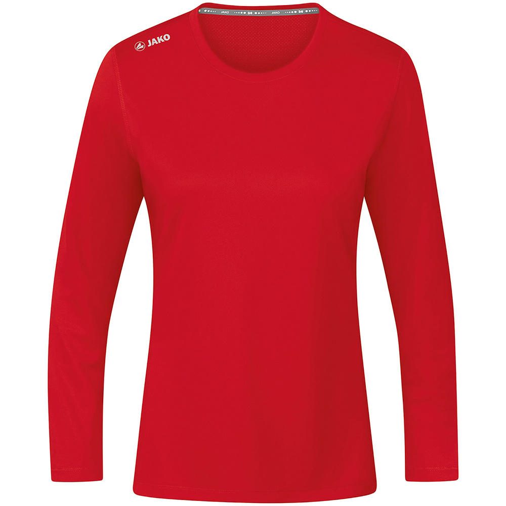 LONGSLEEVE JAKO RUN 2.0, SPORT RED WOMEN. 