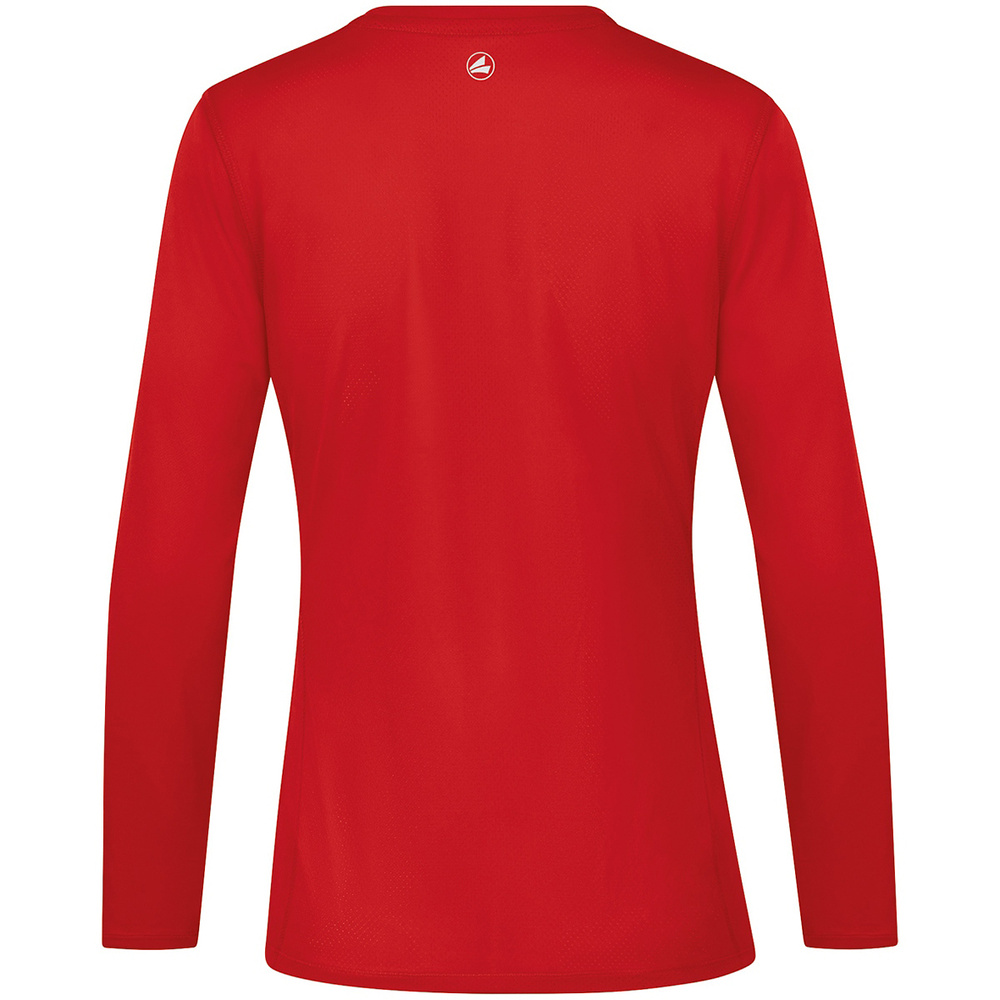 LONGSLEEVE JAKO RUN 2.0, SPORT RED WOMEN. 