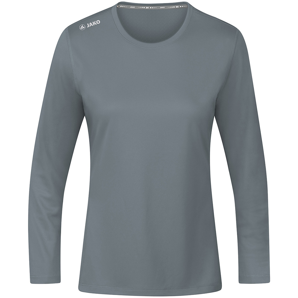 LONGSLEEVE JAKO RUN 2.0, STONE GREY WOMEN. 