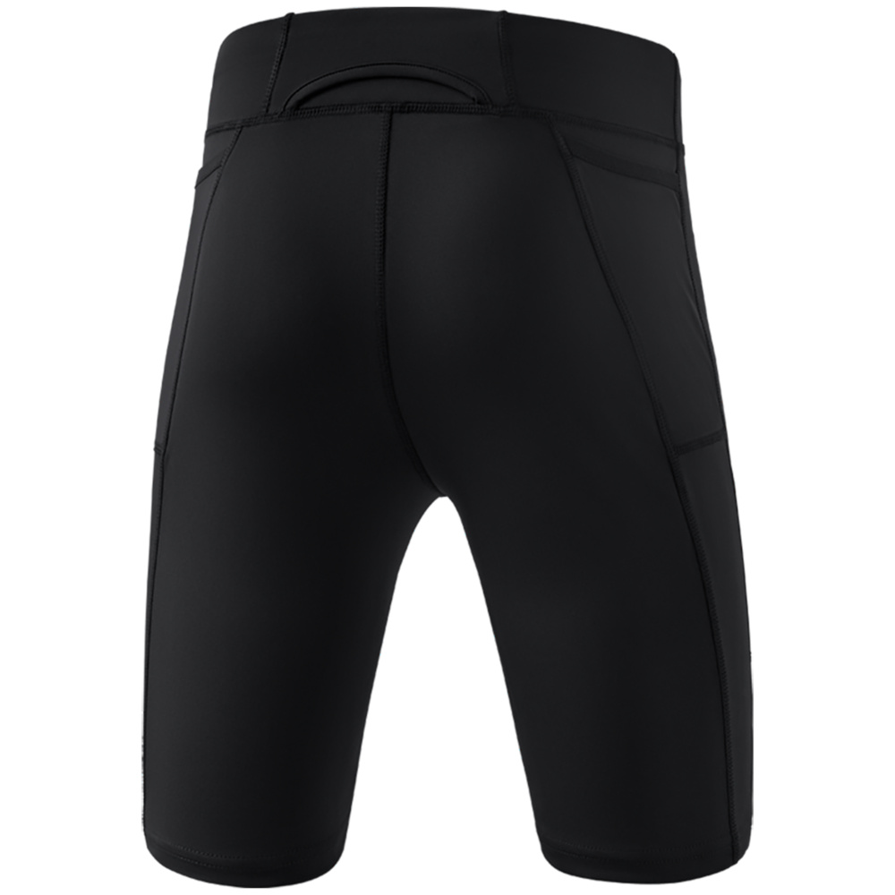 MALLAS CORTAS ERIMA RACING RUNNING, NEGRA HOMBRE.