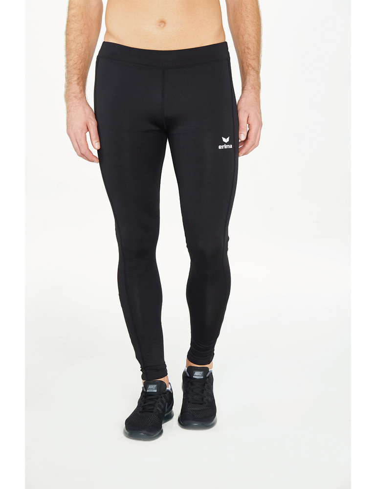 MALLAS LARGAS DE CORRER ERIMA PERFORMANCE, NEGRA HOMBRE. 