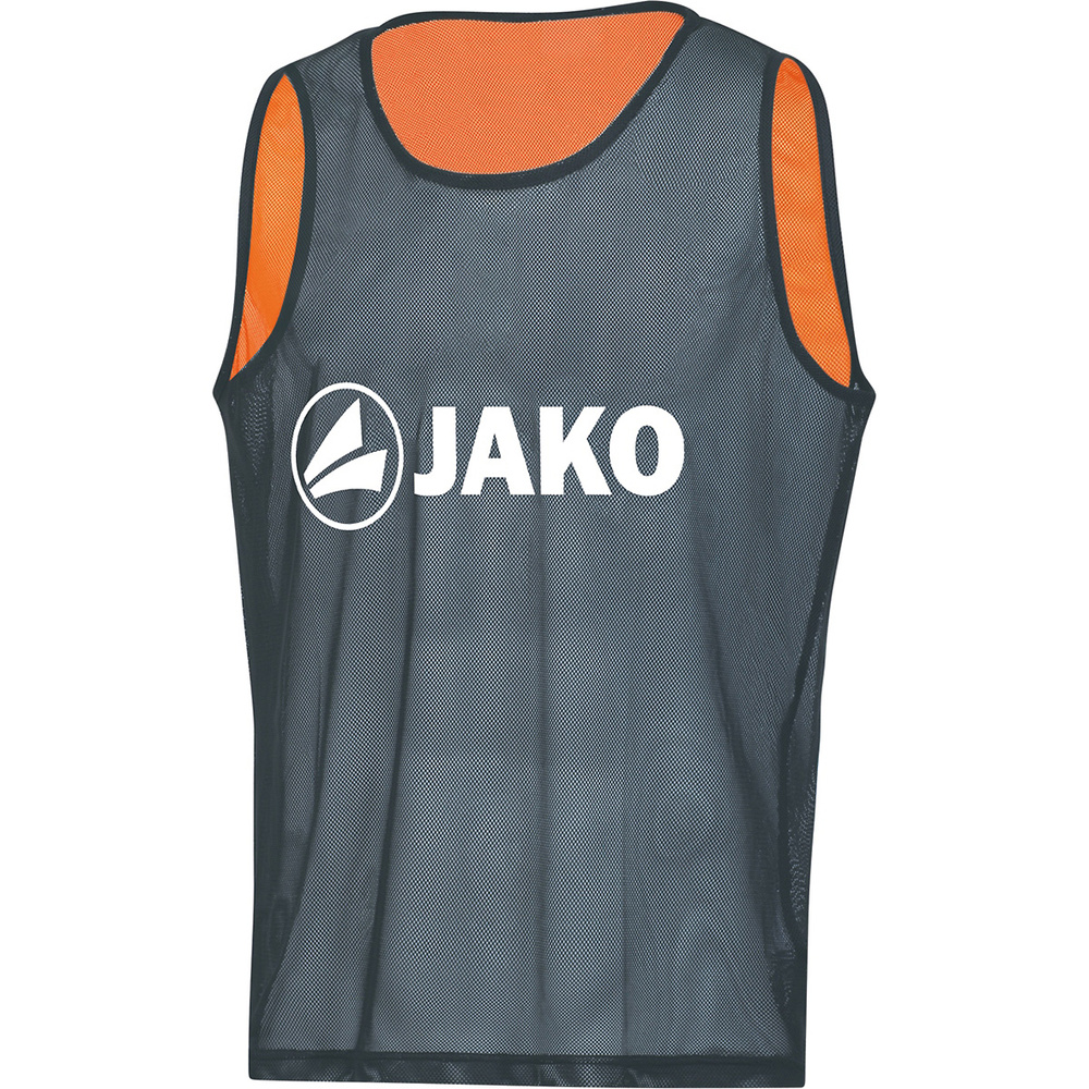 MARKING VEST JAKO REVERSE, NEON ORANGE-STONE GREY. 